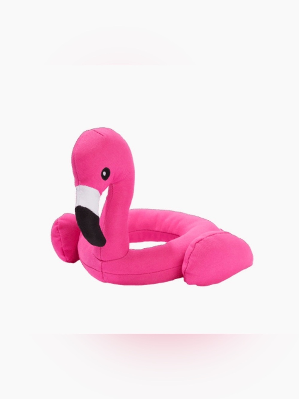 Small/Medium Flamingo pool tube plush dog toy NWT! Squeaky Toy